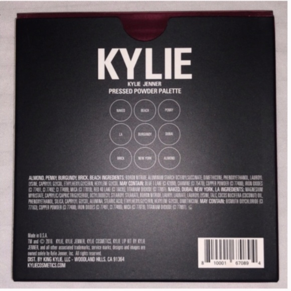 New Kylie Cosmetics Burgundy Palette Kyshadow Eyeshadows - Picture 3 of 9